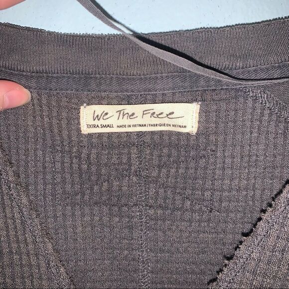 Free People We The Free Waffle Knit Owen Thermal Top - Picture 3 of 4